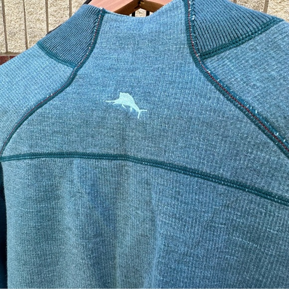 Tommy Bahama Reversible 1/4 Zip Sweatshirt Resort Vacation Lounge Beach Casual - Picture 13 of 16